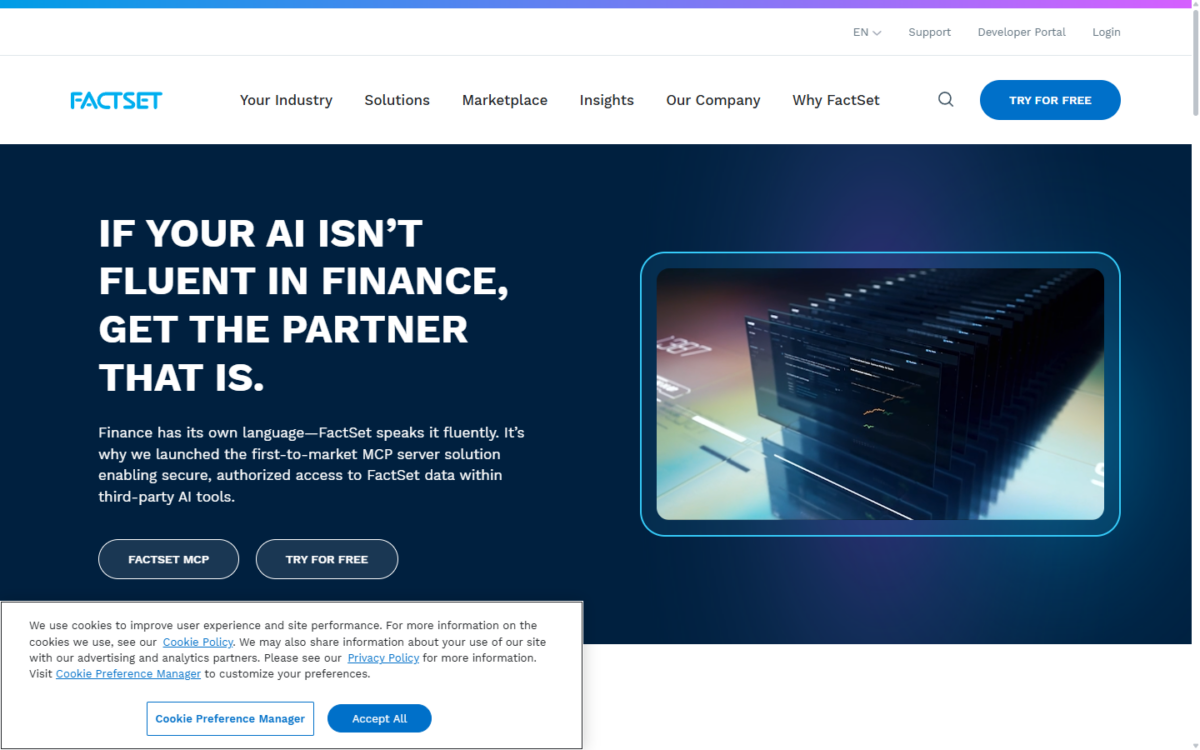 FactSet 금융 데이터 플랫폼