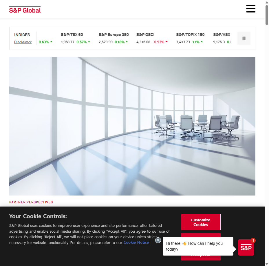S&P Global 금융 데이터